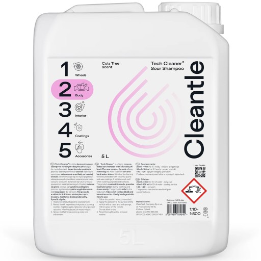 Cleantle TechCleaner2 5L-кислий шампунь