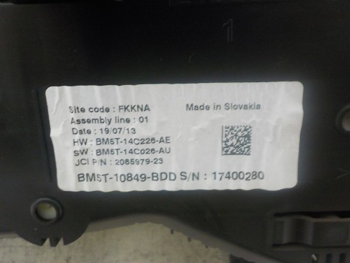 FORD FOCUS III dials dials BM5T-10849B-DD