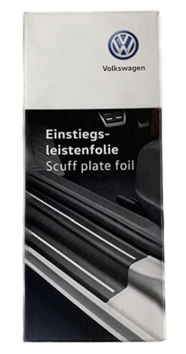 VW ПОРОГОВАЯ ЗАЩИТНАЯ ПЛЕНКА, ЧЕРНО-СЕРЕБРЯНАЯ 2GA071310AZMD