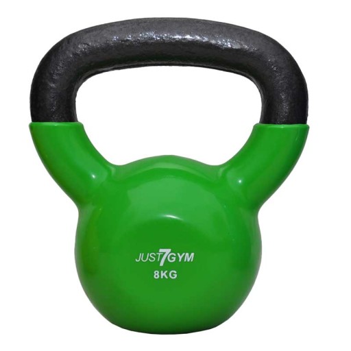 KETTLEBELL WINYLOWY 8KG HANTLA ODWAŻNIK KETTLE