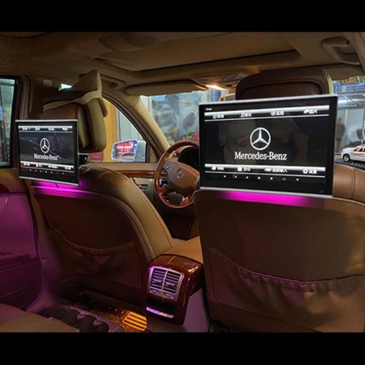 Монитор в автомобильном подголовнике Android 4K Smart TV Экран Монитор в автомобильном подголовнике