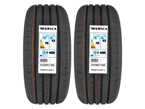 2 літні шини 215 / 50R17 Debica PRESTO UHP 2 RANT