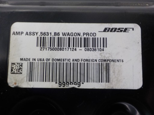 AUDI A4 B7 Verstärker RADIA BOSE AMP ASSY 5631 B6 WAGON