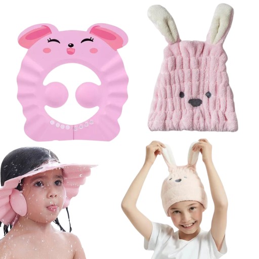 Полі для плавання, рожево-фіолетовий + головний тюрбан Livoyn, мікрофібра, відтінки рожевого