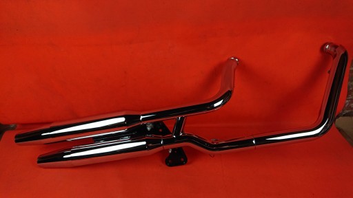 64710-08B,64709-08B - HARLEY ВИХЛОП ХРОМ КПЛ. FAT BOY 12-2017 12 ММ