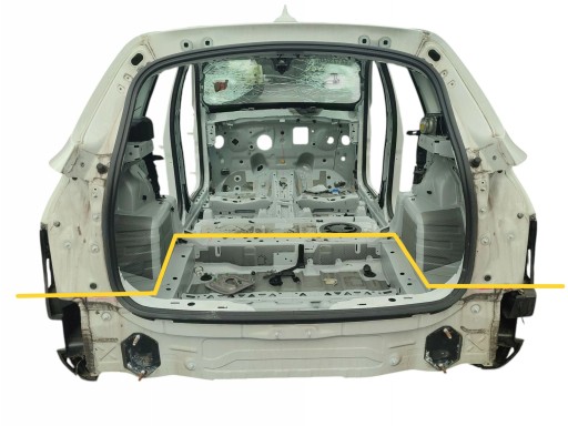rear panel sump BMW X1 F48 (2015-2019) code LAKIERU ALPINWEISS III (300)