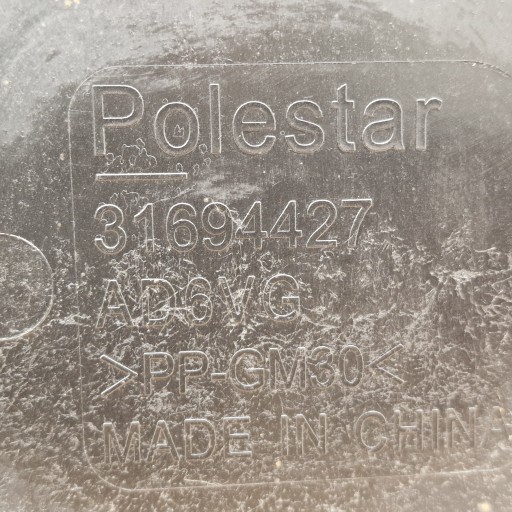 Couverture tablier moteur Couvercle, Couverture Inférieur PDOWOZIA Arrière POLESTAR 2