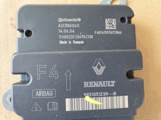 SENSOR Airbag Unité de contrôle RENAULT CAPTUR et 2014- 985105123R