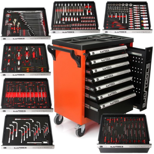 СЕРВИСНЫЙ ШКАФ ТЕЛЕЖКА 7 ЯЩИКОВ 298EL ОБОРУДОВАНИЕ