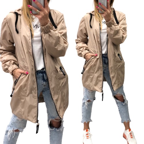 TAKA 　V12 FZIP PARKA PARKA NEW FASHION kaptur ___ beż 44 • Cena, Opinie • Kurtki