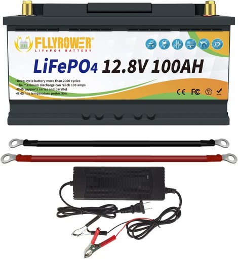 Батарея LiFePO4 12V 100Ah для будинку на колесах UPS