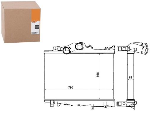 NRF30229/RS6 - ІНТЕРКУЛЕР NRF MERCEDES ATEGO ATEGO 2 OM900.912-O