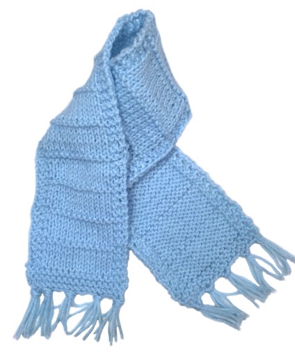 Дитячий шарф Anna синій акрил