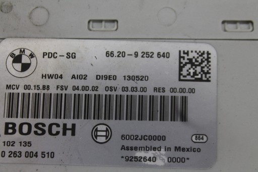 module control unit PDC 9252640 MINI R60 R61 10-17