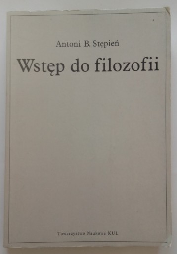 WSTĘP DO FILOZOFII - STĘPIEŃ