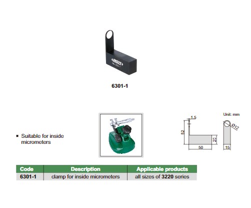 Внутрішній мікрометр Insize 6301-1