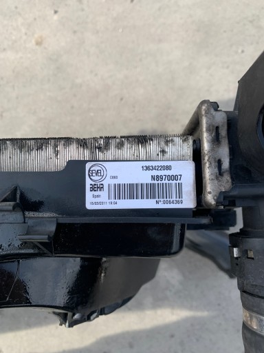 Kühler Lüfter INTERCOOLER Gurten vorne DUCATO BOXER 1363422080