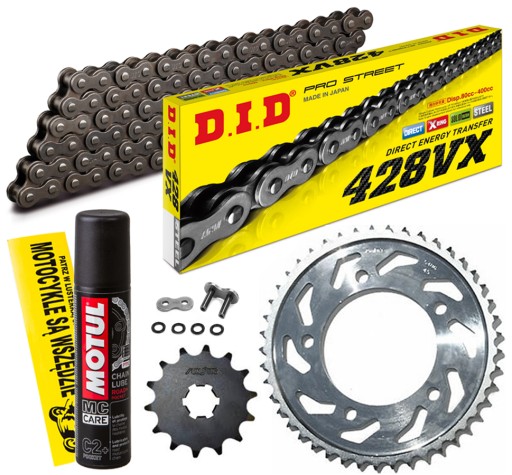 DID428VX-124 SUNF222-15 - КОМПЛЕКТ ПРИВОДА DID + SUN HONDA CBR 125 R 2004-2010