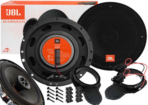 JBL 624 ПОТУЖНА АВТОМОБІЛЬНА ДИНАМІКА VW PASSAT B6 B7 CC ALLTRACK + ПРОСТАВКИ