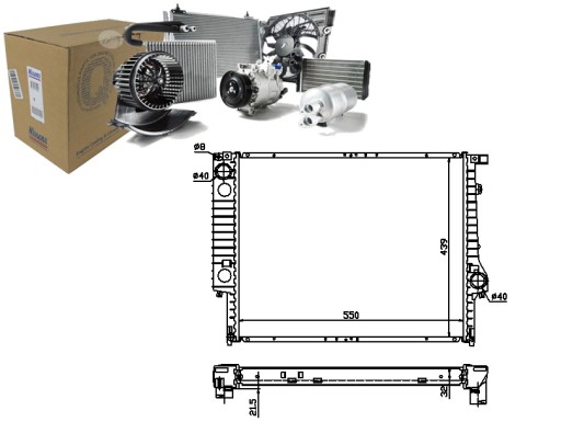 NIS60619A/RS2 - Радиатор двигателя nissan 1719260 17111723824 1711