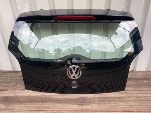 VW UP complete trunk door boot rear part window black