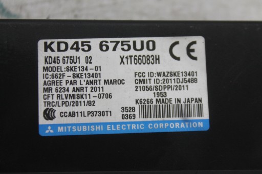 modul KEYLESS KD45675U0 MAZDA 6 GJ 12