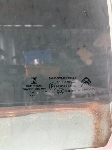 window door right rear part CITROEN C4 GRAND PICASSO II 16R