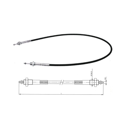 D018-C1X3000 - Трос 3,0 м M6 x M6