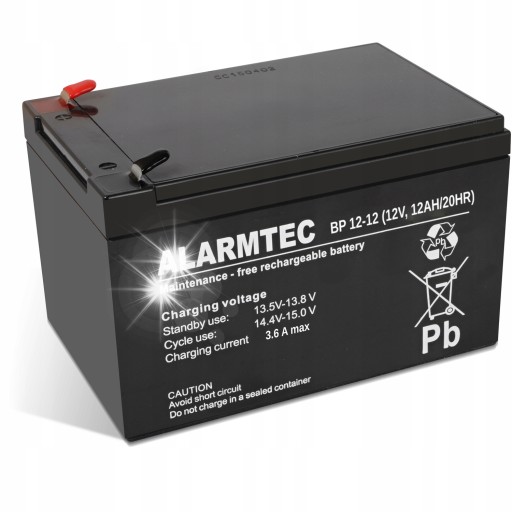 Аккумулятор alarmtec серии bp 12 в 12 ач