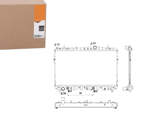 NRF53732/RS1 - Радіатор двигуна nrf 96553424 96553423