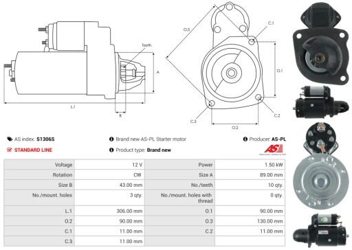 S1306S - Новый стартер as-pl