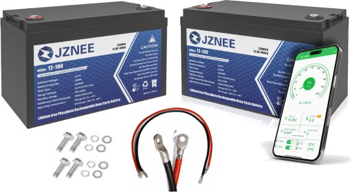 Набір літієвих батарей lifepo4 24v 100ah + bluetooth + міст