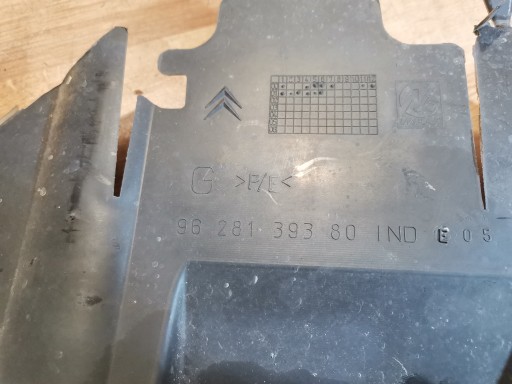 Blende Abdeckung des Kühlers luftansaugkanal CITROEN C5 9628139380