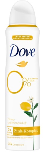 dove zinc complex citrus & peach dezodorant w sprayu 150 ml   