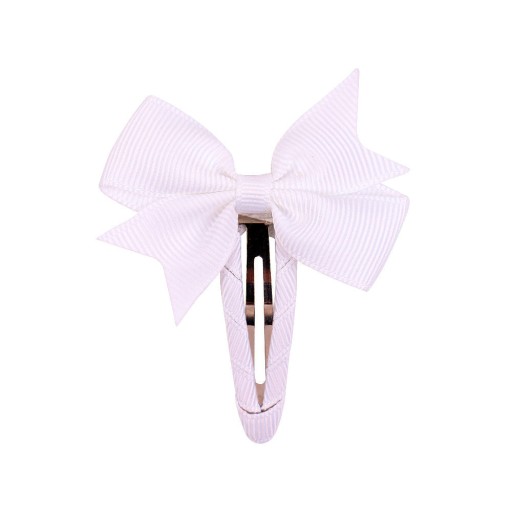 Білий бант для дівчаток на шпильці