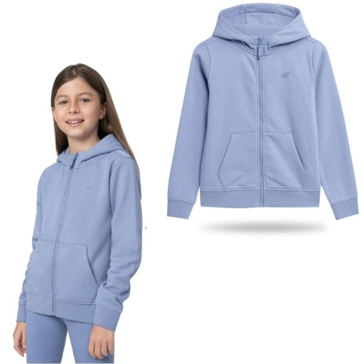 Bluza Dziewczęca 4F Dziecięca Sportowa Dresowa