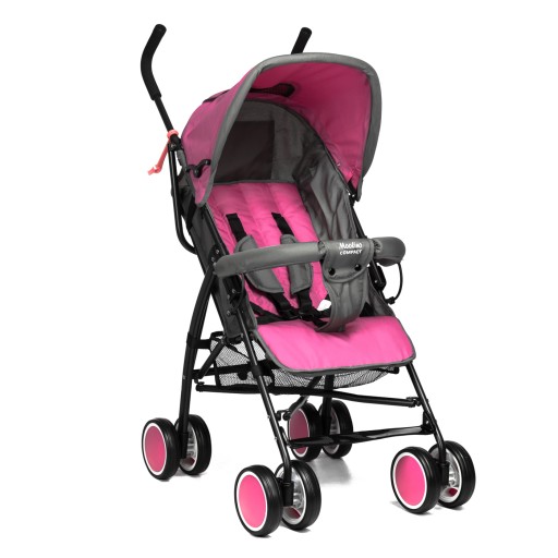 Коляска Moolino Compact Рожево-сіра
