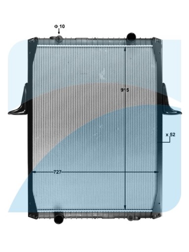 Радіатор ava quality cooling re2010 система охолодження двигуна