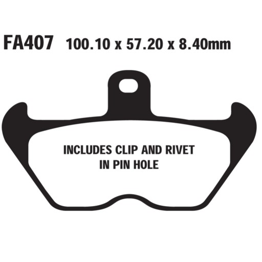 FA407 - Гальмівні колодки EBC ПД BMW R1150 GS