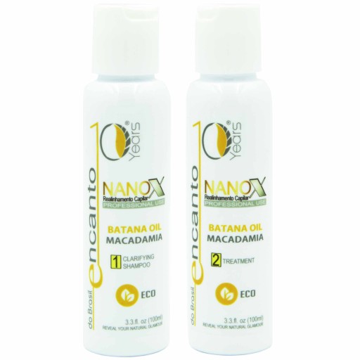 Sada keratínového vyrovnávania vlasov Nanox 2x100
