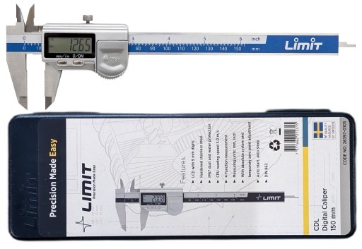 Водонепроницаемый цифровой штангенциркуль CDL IP67, предел 150 мм