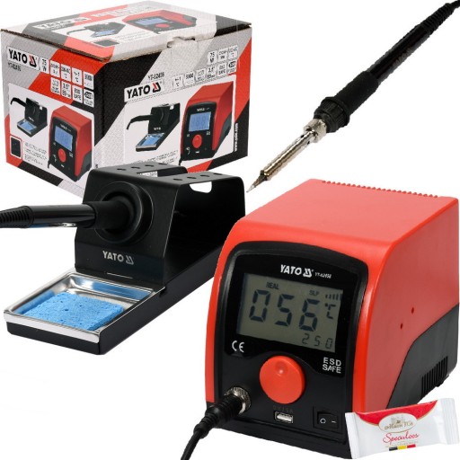 ПАЯЛЬНАЯ СТАНЦИЯ YATO 75ВТ С ДИСПЛЕЕМ YT-82456