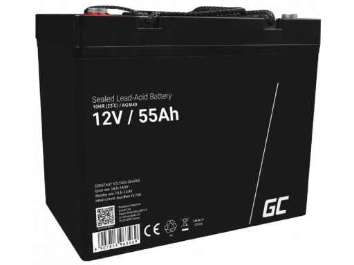 Акумулятор greencell agm49 55ah 12v