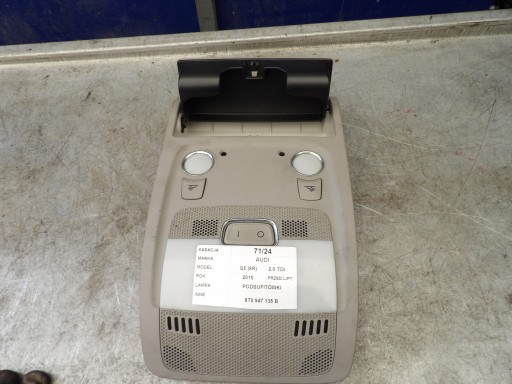 AUDI A4 A5 Q5 light of the roof 8T0947135B
