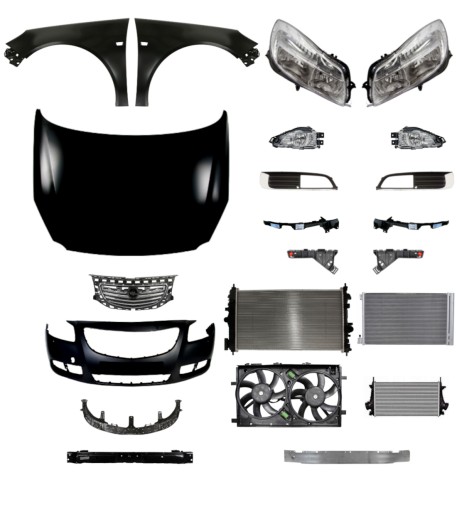 5 - Opel Insignia 08-13 Бампер капот Крило