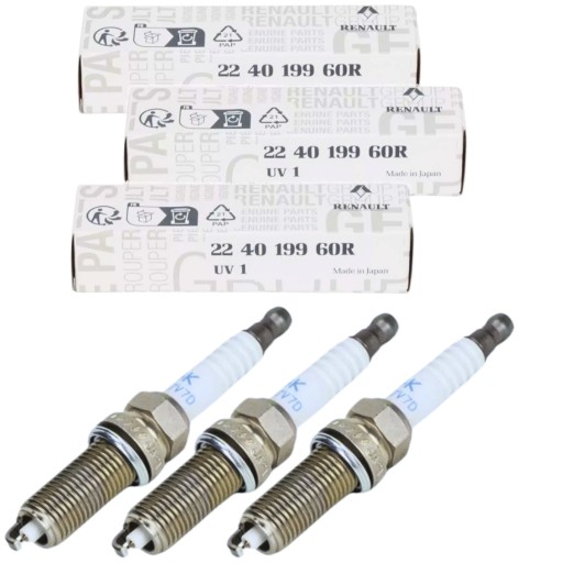 224019960R - Свічка - renault clio v / captur ii - 1.0 tce оригінал 3 шт