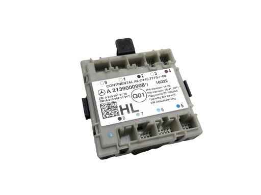 A2139000908 - 2139000908 MERCEDES E КЛАС МОДУЛЬ ДВЕРІ ЛІВИЙ ЗАДНІЙ