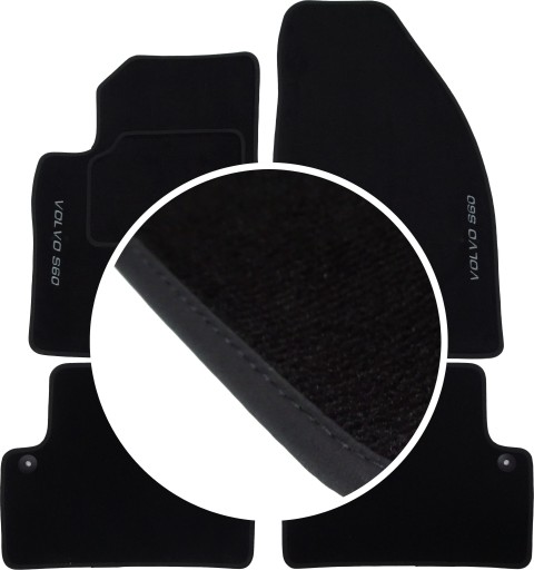 VOLVO S60 2000-2009р. килимки преміум + вишивка PH2