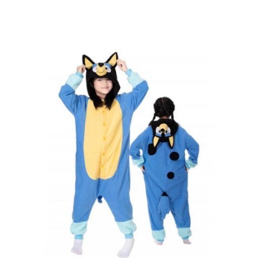 BLUEY i BINGO PIŻAMA DRES ONESIE KIGURUMI KOMBINEZON 100-140