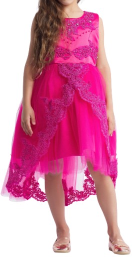 Елегантне святкове плаття Fiabienne фуксія 164